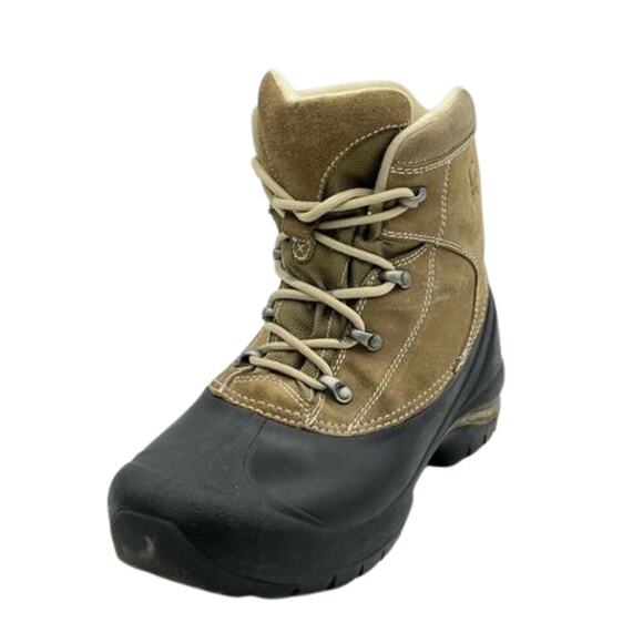 Sorel Men\'s Brown Black Cold Mountain Winter Suede Rubber Boots Shoes Size 9 main image 9